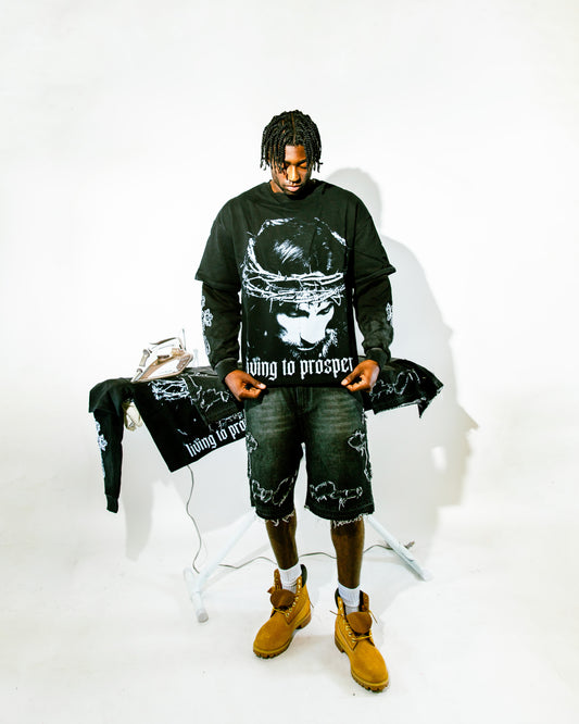 “HE HAS RISEN” DOUBLE LAYER TEE