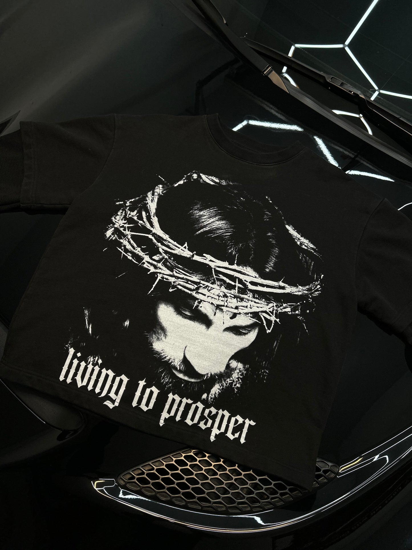 “He Has Risen” Double Layer Tee